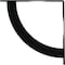 Ekena Millwork Bulwark Steel Bracket, Powder Coated Black 2"W x 20"D x 20"H BKTM02X20X20BUPBL - alternate 10